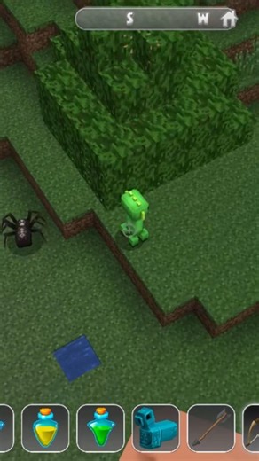 killing the alien 👽 in my forest survival 😦. minecraft new videos and shorts. subscribe 👍🏻