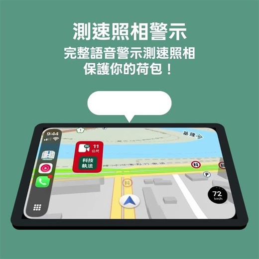 導航PAPAGO！測速照相警示