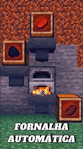 🔥🌡Como Fazer FORNALHA AUTOMÁTICA que faz tudo sozinha no Minecraft! #minecraft #minecraftsurvival