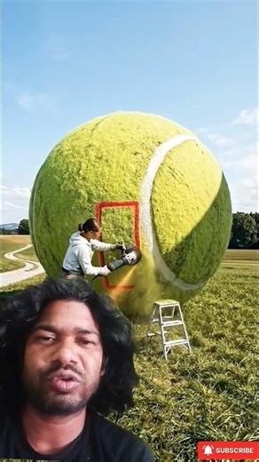 Turning a Giant Tennis Ball Into a Cozy Luxury Home 🥎🏡#shorts