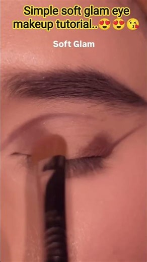 simple soft glam eye makeup tutorial..😍😘✨ #trending #fashion #viral#beautytips#shorts #youtubeshorts