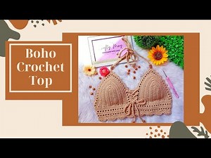 BOHO CROCHET TOP Tutorial | Crochet Bralette