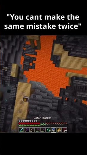 Common Minecraft mistake? 👀😦#funny #viral #minecraft #minecraftshorts #shorts