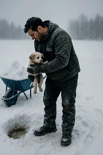 Kind Puppy Saves an Abandoned Puppy in the Snow 🐶❄️ | Rescue Story