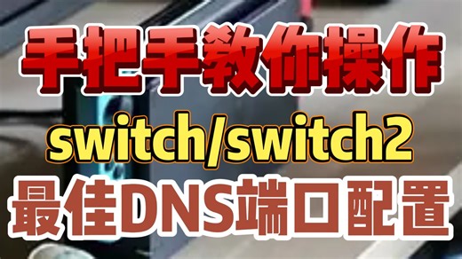 手把手教你操作 switch/switch2最佳DNS端口配置教程 让你网速翻倍