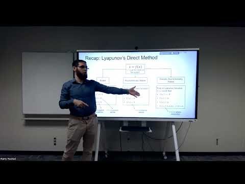 SCE 594 Lecture 19: Lyapunov's Direct Method II