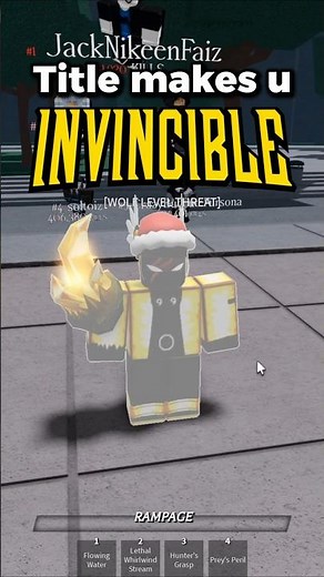 WOLF LEVEL THREAT Title 😱#thestrongestbattlegrounds #roblox #tsb