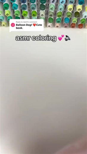 45K views · 1K reactions | Replying to asmr color with me Balloon dog  This coloring page is part of my 50 pages Girl Therapy Love coloring book  The mark 108 | Colorwithrosey | Facebook