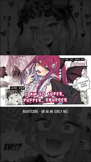 Nightcore - Mi Mi Mi "Only Me" (Lyrics) #shorts #nightcore #spedup #lyrics