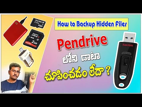 How to open Hidden files in pendrive / usb files not showing but space used Problem