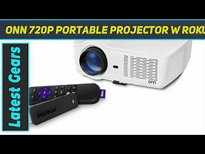 ONN 720p Portable Projector w/Roku Streaming Stick - Review 2023