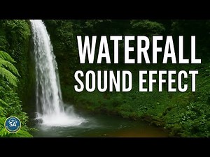 🌿 Waterfall Sound Effect – Relaxing Jungle Water Ambience (2 Minutes)