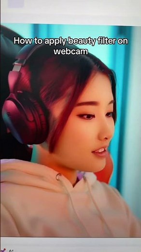 How to apply beauty filter on your webcam #pinocast #gamergirl #streamer #beautyhacks #makeup