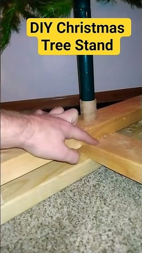 DIY Christmas Tree Stand Homemade #diy #christmas #homemade