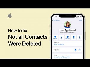 How To Fix Not All Contacts Were Deleted, One or More May Be Read Only