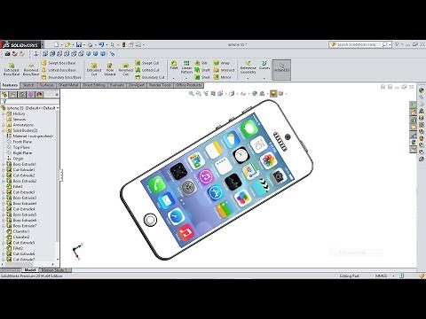 SolidWorks tutorial How to Make IPhone 5S
