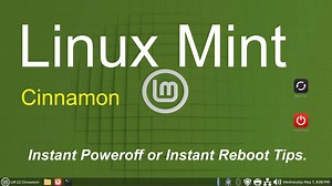 Linux Mint - Cinnamon - 即时关机和即时重启提示。