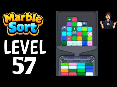 Marble Sort Level 57 Full Walkthrough Solution|Marble Sort - Color puzzle Gameplay