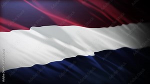 Flag of Netherlands, full screen in 4K high resolution Flag of Netherlands 4K.