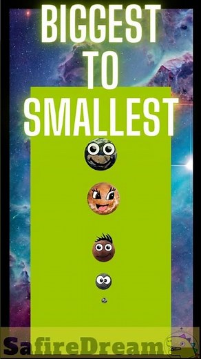 🛸 Biggest to smallest - Order of Planets in our Solar System? Crazy Planets Family friendly