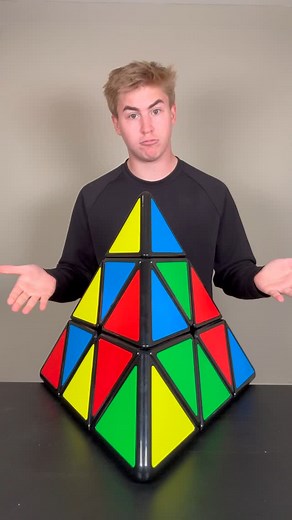 Captain Cuber on Instagram: "Solving the World’s Largest Pyraminx! #speedcubeshop Hit the link in my bio to learn how to solve the cube! Use code CAP at @speedcubeshopofficial"
