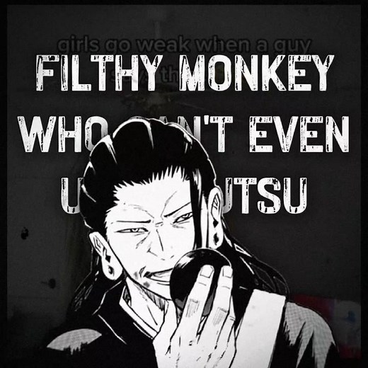 Filthy monkey who can't even use jujutsu.『Suguru Geto EDIT』🐵🖤 #jujutsukaisen #getosuguru #mangaedit