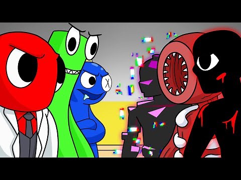 RAINBOW FRIENDs vs. DOORS?! (Cartoon Animation)