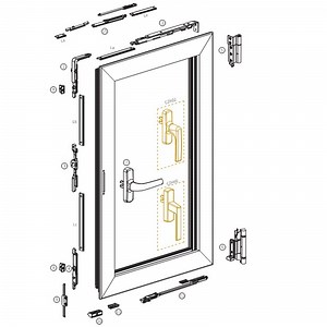 [Hot Item] Casement Aluminum Window Hardware System with Lock