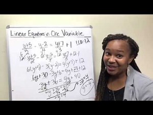 Solving Linear Equations With Fractions