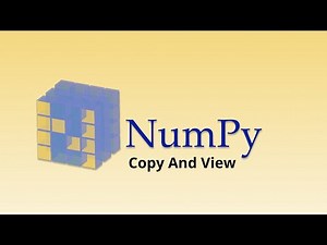 Copy() And View() In Numpy - Tamil | Numpy Python Library Full Course