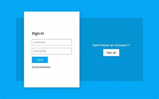 [油管搬运]使用HTML CSS和 JavaScript 实现动画登录和注册表单