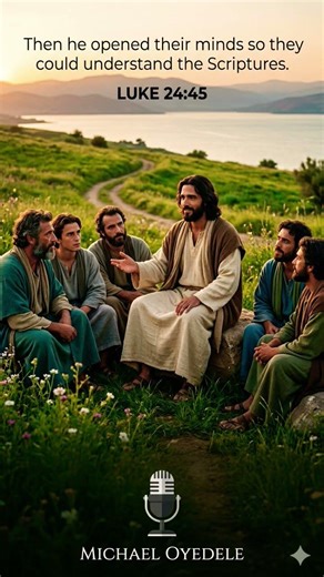 Jesus reveals the hidden wisdom of the Scriptures to His disciples, bringing light to their journey.