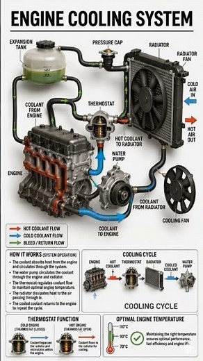 How the Engine Cooling System Works (Animation) | Car Cooling Explained#EngineCoolingSyste