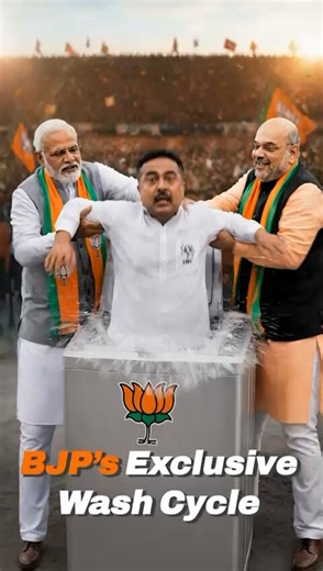BJP की Washing machine का जादू देखिए👇