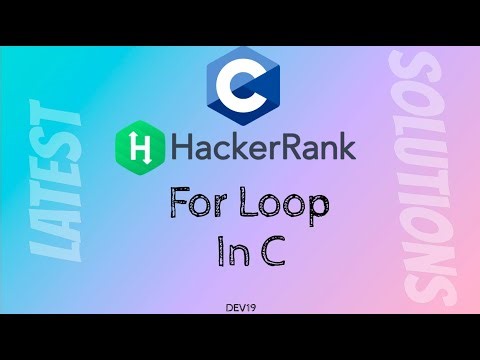 #7 For Loop in C | HackerRank C Solutions Latest | #cprogramming #550 #coding #programming #cpp