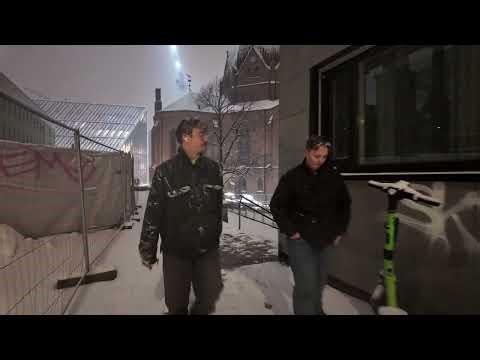 Oslo SNOW Walk 🇳🇴 Norway 4K Night Tour 🇳🇴🇳🇴