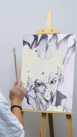 ✨Senku Dr.stone charcoal sketch drawing 🔥#senku dr.stone#anime