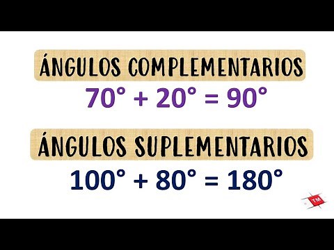 Angulos complementarios y suplementarios // DEFINICIÓN Y EJEMPLOS