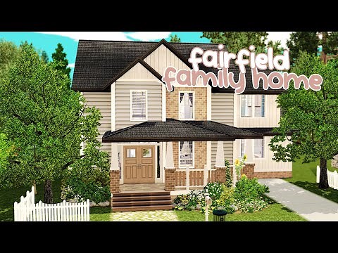fairfield family home // the sims 3 speed build
