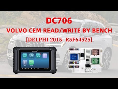 OBDSTAR DC706 Clone Volvo CEM DELPHI 2015 R5F64525 by Bench - Cardiagtool