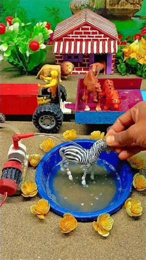 Mini tractor video mini water pump project science project #viral #shorts 260