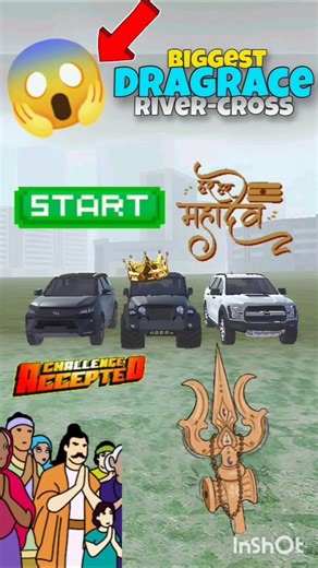 THAR VS DEFENDER VS FORTUNER RIVER DRAGRACE 💀😱 INDIAN BIKE DRIVING 3D #gta #gaming #shorts #viral