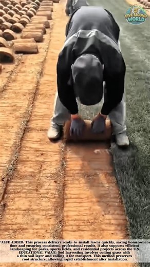 The Process of Harvesting Fresh Grass Ready to Use! #shorts