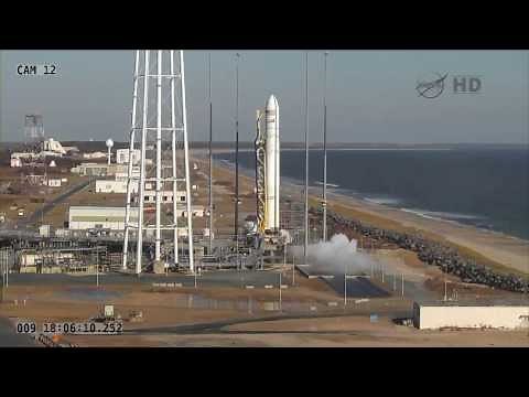 Orbital Sciences Antares Rocket Launches Cygnus Orb-1 Resupply Mission To ISS