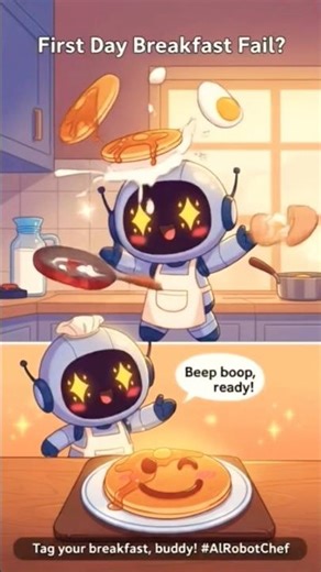 This Robot's Breakfast Fail is HILARIOUS #shortsfeeds #airobot #fail