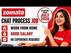 🔴Zomato - Work from Home Announced | Chat Support Executive 🔥