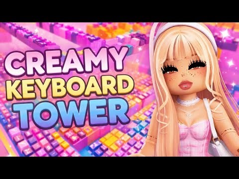 [ASMR] The Most Creamy Keyboard Tower In Roblox 🤍 (ADDICTIVE) | Keyboard Sounds & Lofi Music •