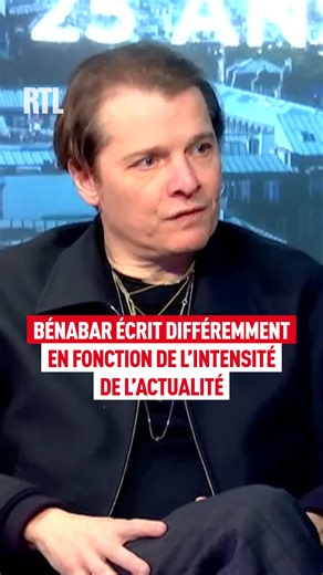 Dans Le Bon Dimanche Show de Bruno Guillon, Bénabar revient sur son écriture, il écrit différemment en fonction de l’intensité de l’actualité 📻 Émission à écouter dimanche de 14H30 à 15H30 sur #RTL ! | RTL