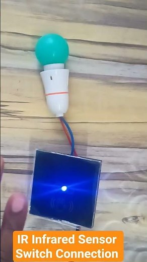 IR Sensor Light Switch Installation | Glass Panel Touchless Switch Wiring Guide #electrical