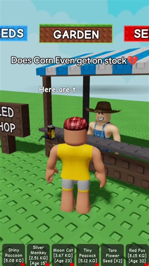 CORN GET STOCKED ALREADY💔💔💔 #growagarden #fyp #corruptevent #growagardenupdate #cornstock #funny #memes